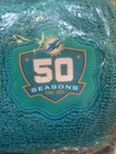10 Miami Dolphins Football Sweatbands Wristbands Old Logo Rare 50 Seasons Nfl