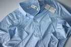 Tommy Bahama San Lucio Stretch Shirt Solid Blue Ls Long Sleeve Island Zone New
