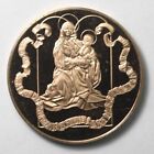 1982 Franklin Mint Bronze Medal 39mm Christmas Bethlehem Manger
