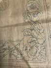 Vtg Rug Hooking Pattern Jane Mcgown    remembrance  Pat 510 Burlap Floral 24x35   