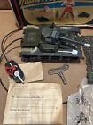 Gescha Manovrier Tank F Vintage Military Tin Toy In Box Made In Western Germany