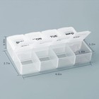 Weekly Pill Organizer 3 Pack Medicine Organizer Travel Pill Box 7 Day Pill Case 