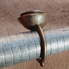 Extremely Very Rare Ancient Bronze Roman Ring Blue Stone Old Artifact Authentic