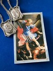Archangel St  Michael Scapular Mary s Promise Protection Italy Silver Metal