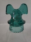 Vintage Hemingray Mickey Mouse Glass Insulator Green Pat  1890 1893 Made In Usa