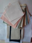 Cross Stitch Aida Cloth Lot Of 25pc Asst Sizes   Colors 3x6 To 8x15 Inches