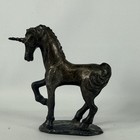 Vintage Pewter Unicorn Figurines Fantasy Mystical Lot Of 3