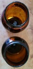2 Vtg Wan-eta Cocoa Boston Amber Jar Circa 1920-1930 Prized Cocoa Mass Choc Co
