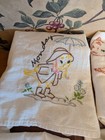 7-vintage Flour Sack Dish Towels Baby Animals Embroidered   lot  cc 