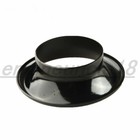 5  Inch Short Ram cold Air Intake Turbo Horn Velocity Stack Adapter Aluminum Blk
