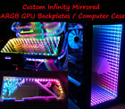 Custom Pic   Size Infinity Mirrored Gpu Backplate Gpu Side Panel Rgb Gaming Pc