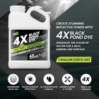 1 Gallon Reflective Black Pond Dye  4x Concentrate Pond Dye Black  Natural Looki