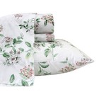  100  Cotton Sheet Pink Florlal Printed Sheet Green Queen Vintage Pink Floral