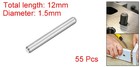 55pcs Dowel Pins M1 5 X 12mm 304 Stainless Steel Shelf Support Peg Pin Rod