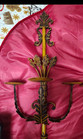 2 Vintage Bronze Candelabra French Louis Xv Gilt 36    Wall Sconces