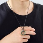 Viking Runes Necklace Norse Runic Elder Futhark Circle Talisman Pendant Ireland