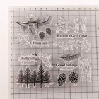 Winter Trees Berry Branch Clear Stamps For Card Making Or Journaling Christma   