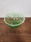 Northwood Jefferson Green Grapes Opalescent Footed Bowl