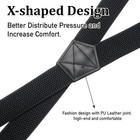 Heavy Duty X Back Suspenders For Men Women Adjustable Work Braces 1 5in New Usa