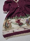 Vintage Daisy Kingdom  to Grandma s House  Girls Size 4 Christmas Dress Handmade