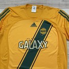 Vintage Adidas La Galaxy Soccer Jersey 2006 Yellow Kit Adult Size Large Mls