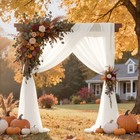 Ivory Wedding Arch Draping Fabric 30   X 18ft 30 w X 216 l  pack Of 1  