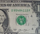 Ink Well Contamination Error 2013  1 One Dollar Bill