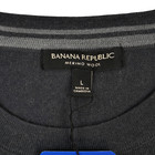 Banana Republic Merino Wool Sweater Men Size Large Gray New Crew Neck Pullover