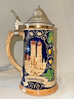 Vintage Gerz German Hand Painted Beer Stein With Lid 9 1 2 