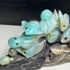 Natural Crystal Amazon Stone  Hand-carved Underwater World stone Statue gift nr