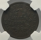 1804 Draped Bust Half Cent Spiked Chin  - Ngc Vf-25