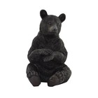 20 In H Cottage Lodge Decor Display Wildlife Black Bear Sitting Garden Statue