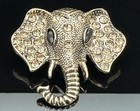 2 Costume Fashion Jewelry Elephants Brooches Pins Rhinestones Accessories