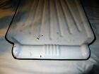 Antique Country Kitchen Porcelain Enamel Cast Iron Farm House Sink Tray Dishes