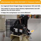 23474661-c Pressure Switch For Ingersoll-rand  Air Compressor Ss3 Ss5 95-125psi