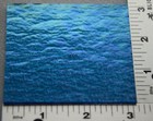 1116 31 - 3 x 3  Iridized Transparent Turquoise Blue Bullseye 3mm Glass 90 Coe