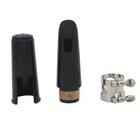 B Flat Clarinet Mouthpiece   Cap Clamp One Reed And Plastic Cap