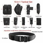 Tactical Police Security Guard Duty Belt Nylon Utility Kit Pouch System Black 