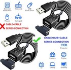 High-speed Usb To Usb Extension Cable Usb 2 0 Adapter Extender Cord Male female