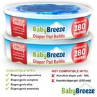 Diaper Genie Refill Bags Compatible Playtex Diaper Pail Disposal System