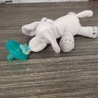 Philips Avent Gray Elephant Pacifier Holder Soothie Lovey 7  Plush With Paci