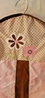 Tiddliwinks Baby Crib Nursery Diaper Stacker Pink Flowers Brown Ladybugs