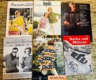 Lot Vintage Knitting Crochet Crafting Magazines Booklets Brochures Fashion Art