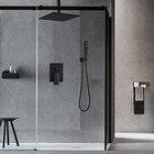 12 Inch Ceiling Mount Shower System Bathroom Luxury 12 Inch-square Matte Black