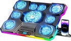 Laptop Cooling Pad  Rgb Lights Laptop Cooler 9 Fans For 15 6-19 3 Inch Laptop   