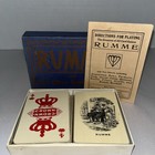 Vtg Milton Bradley Rummy Card Game Set W box   Instructions Crown Cards Complete
