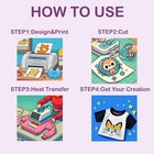 Heat Transfer Paper For Inkjet  Laserjet Printer 20 Sheets 8 5x11  10 Light 1   