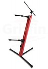 2-tier Column Keyboard Stand With Mic Boom Arm By Griffin - Double Sliding Mount
