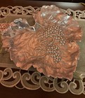Arthur Court Aluminum Tuscan Grapevine Grape Serving Plate   Small Bowl   Signed