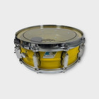 70s Ludwig Lm400 Supraphonic 5x14 Snare Drum  yellow Powder Coated 